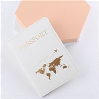 Passport Cover - Earth, white