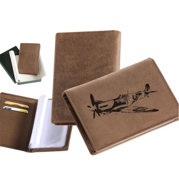 Pilot Licence Cover Spitfire brown