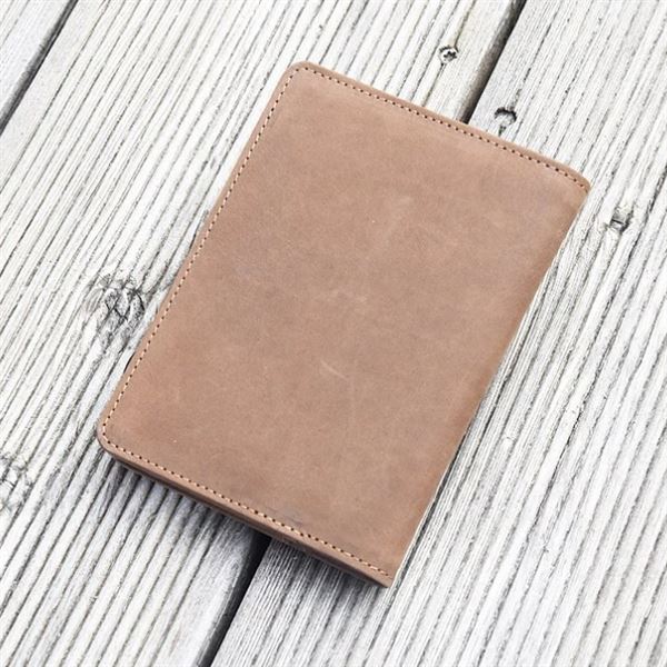 Pilot Licence Cover Wings brown