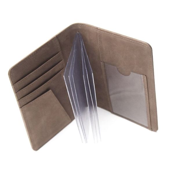 Pilot Licence Cover Wings brown