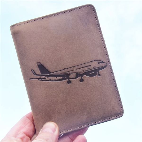 Pilot Licence Cover Airbus brown