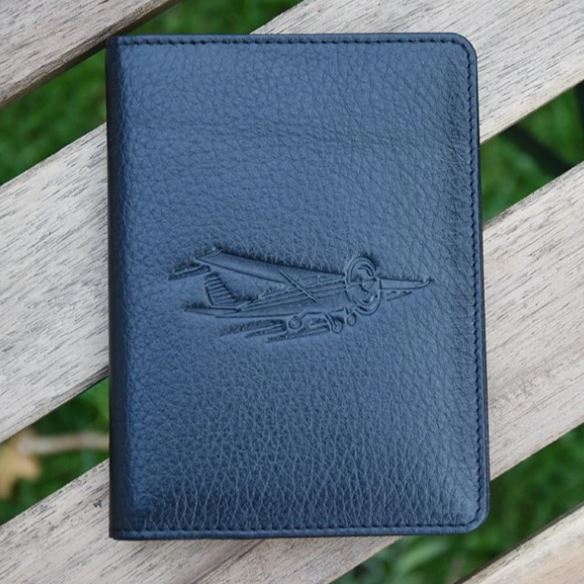 Pilot Licence Cover Cessna black
