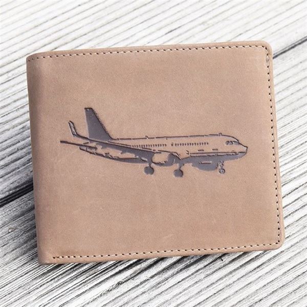 Leather wallet Airbus