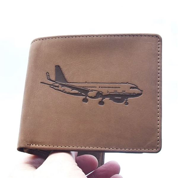 Leather wallet Airbus