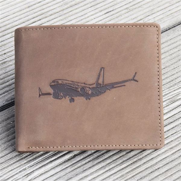 Leather wallet Boeing
