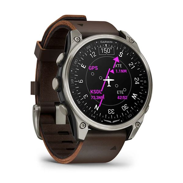 Garmin D2 Mach 2 Kůže 47mm, Chytré hodinky pro piloty 