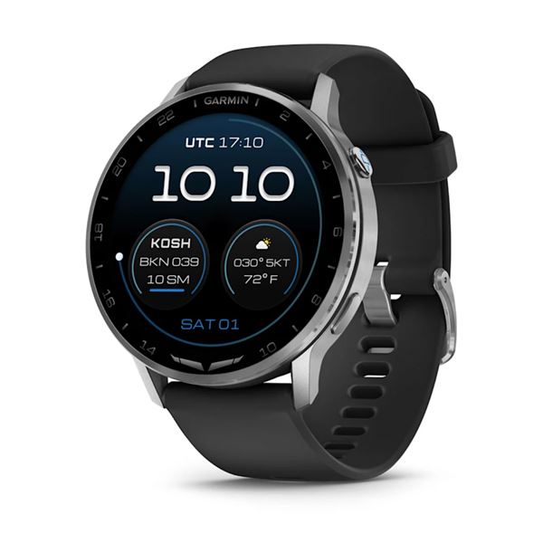 Garmin D2 Air X15, Chytré hodinky pro piloty, stříbrná