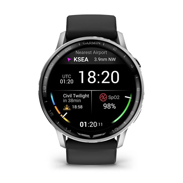 Garmin D2 Air X15, Chytré hodinky pro piloty, stříbrná