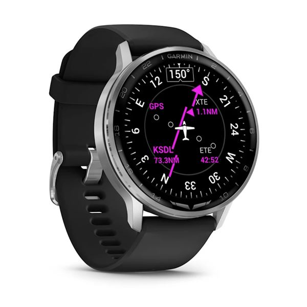 Garmin D2 Air X15, Chytré hodinky pro piloty, stříbrná