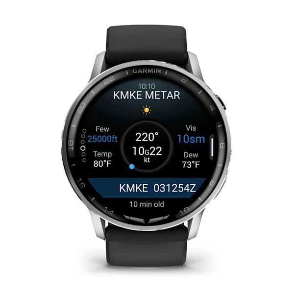 Garmin D2 Air X15, Chytré hodinky pro piloty, stříbrná