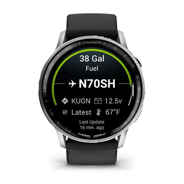 Garmin D2 Air X15, Chytré hodinky pro piloty, stříbrná