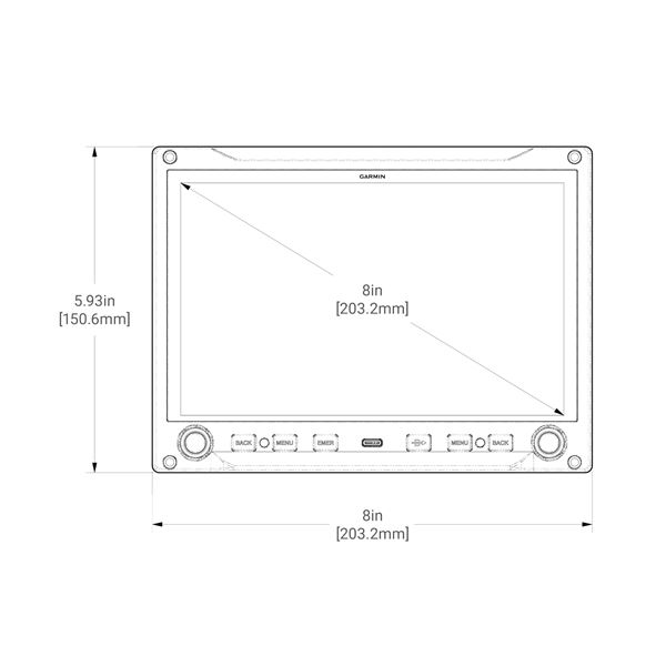 Garmin AXIS 8" Landscape Display GDU 80Lx