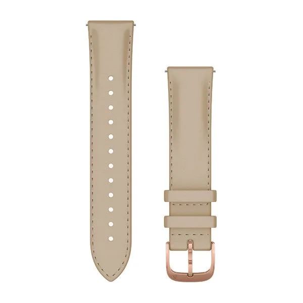 Garmin Quick Release Watch Leather Bands (20 mm), light sand