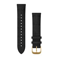 Garmin Quick Release Watch Leather Bands (20 mm), black embossed 