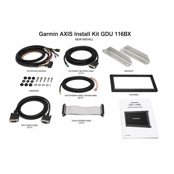Garmin AXIS Install Kit GDU 116Bx, New Install