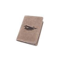 Pilot Licence Cover Airplane brown