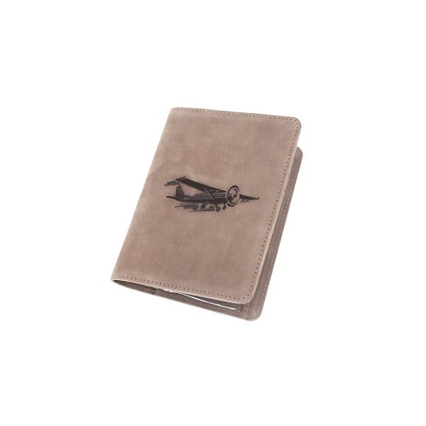 Leather Pilot Licence Cover brown