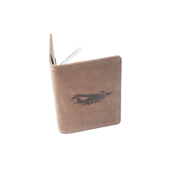 Leather Pilot Licence Cover brown