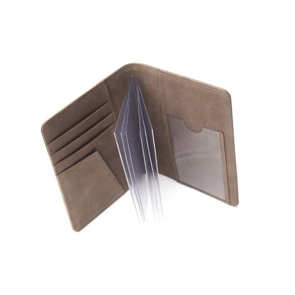 Pilot Licence Cover Wings brown