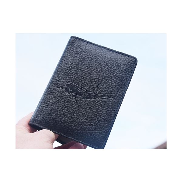 Pilot Licence Cover Boeing black