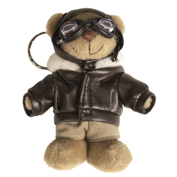 Teddy Bear Pilot keyring