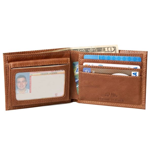 Pilot Wings Leather Wallet, brown