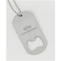 Alpha Industries Bottle Opener Keychain silver