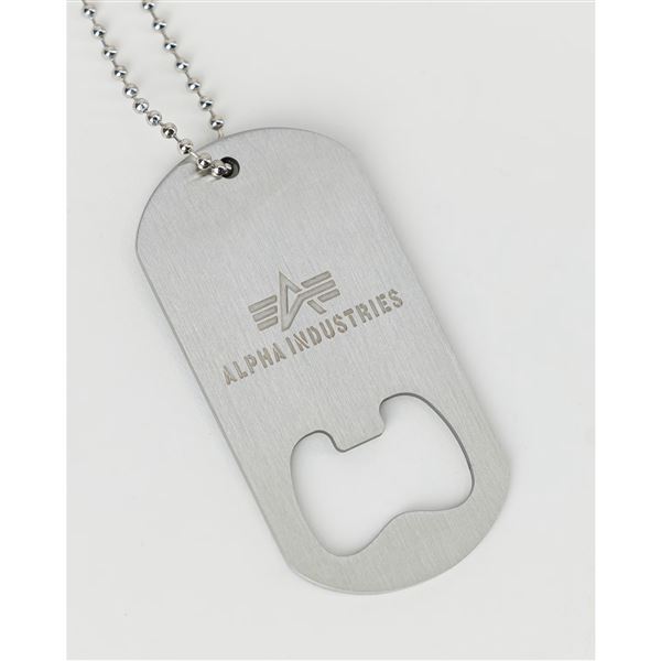 Alpha Industries Bottle Opener Keychain silver