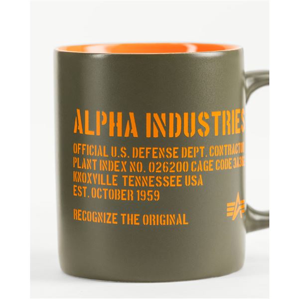 Alpha Industries Ceramic Mug, dark olive