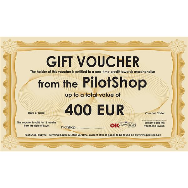 Gift voucher for our PilotShop 400EUR