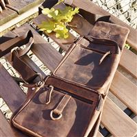 Kožený crossbag Federico "Křídla"