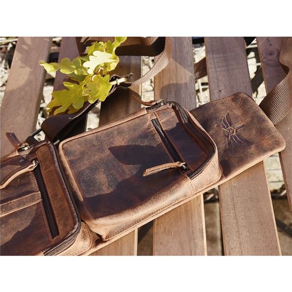 Kožený crossbag Federico "Křídla"