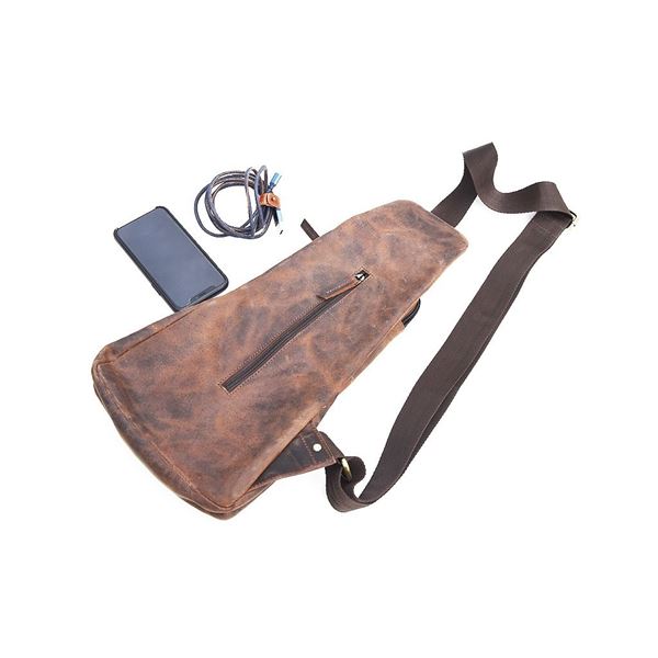 Kožený crossbag Federico "Křídla"