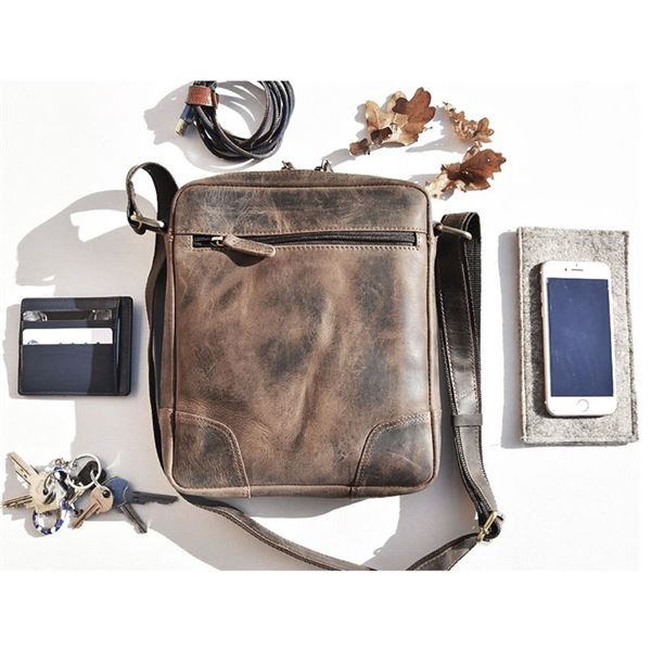 Leather Bag Enrico "Boeing"