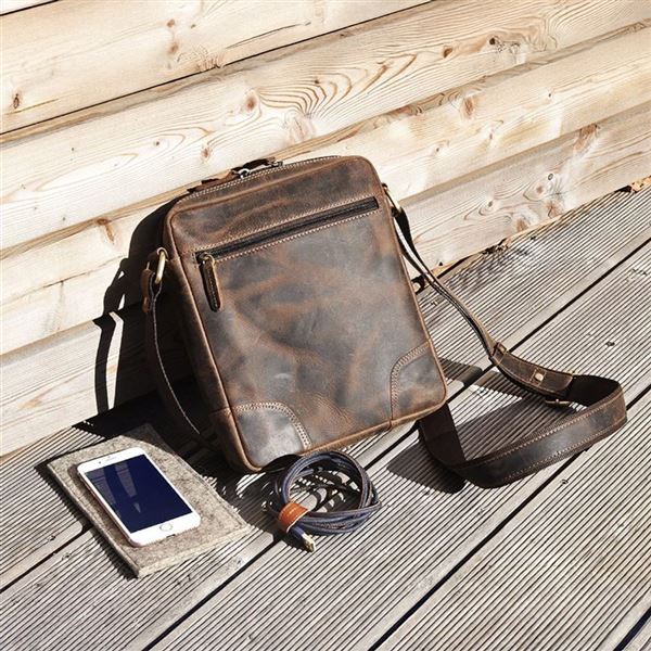Leather Bag Enrico "Boeing"