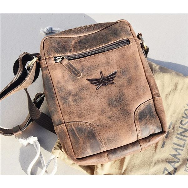 Kožená taška Alessio "Křídla"