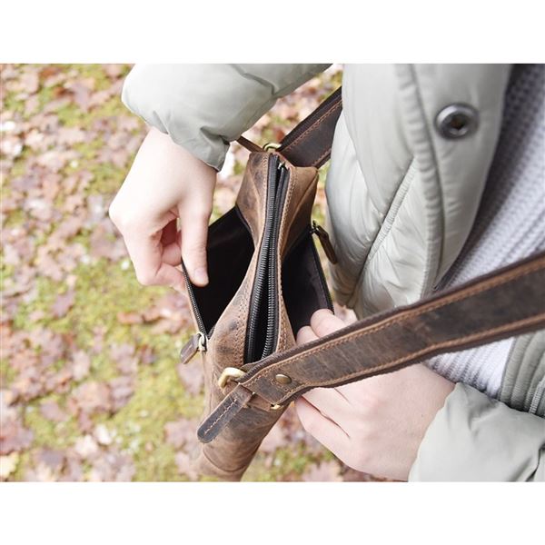 Kožená taška Alessio "Křídla"