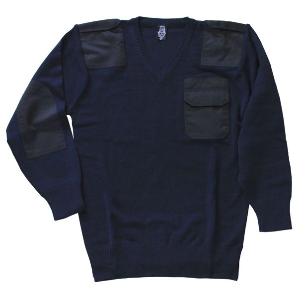 Pilot Sweater V-neck blue, M