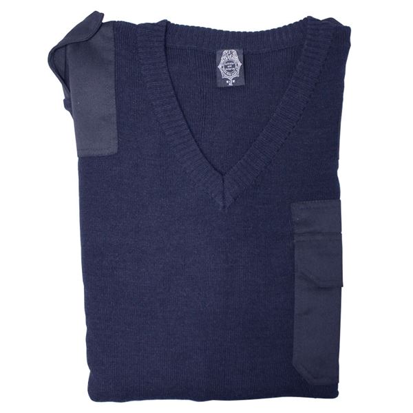 Pilot Sweater V-neck blue, M