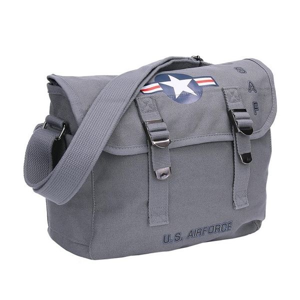 US AIR FORCE Canvas Shoulder Bag grey