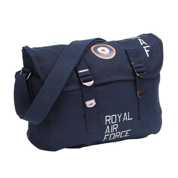 ROYAL AIR FORCE Canvas Shoulder Bag blue