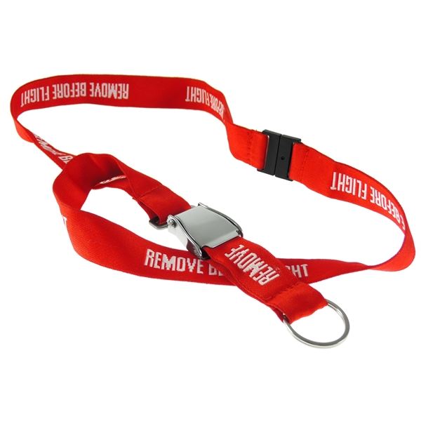 Lanyard REMOVE BEFORE FLIGHT red / seatbelt