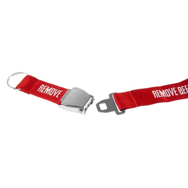 Lanyard REMOVE BEFORE FLIGHT red / seatbelt