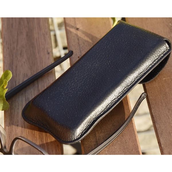 Kožené pouzdro na brýle Křídla černé