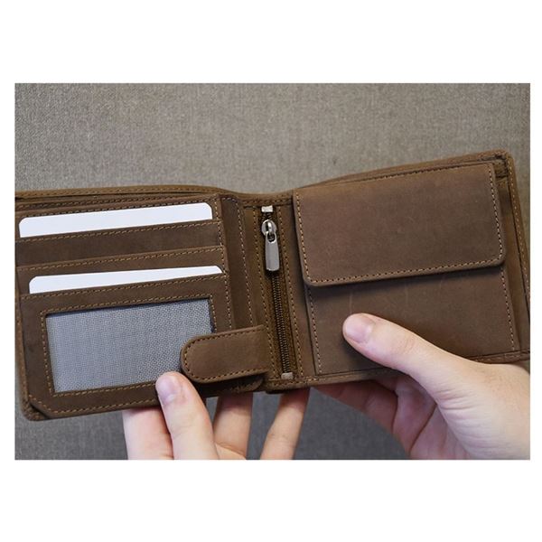 Leather wallet Airplane