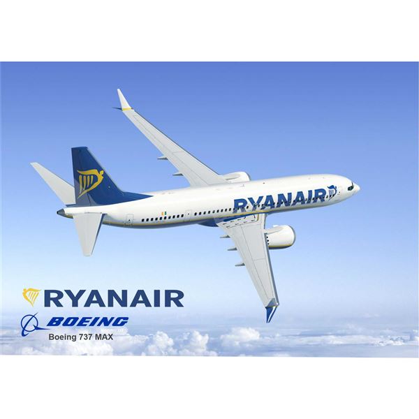 Poster RYANAIR Boeing 737 Max