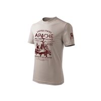 ANTONIO T-shirt with combat helicopter APACHE AH-64D, L