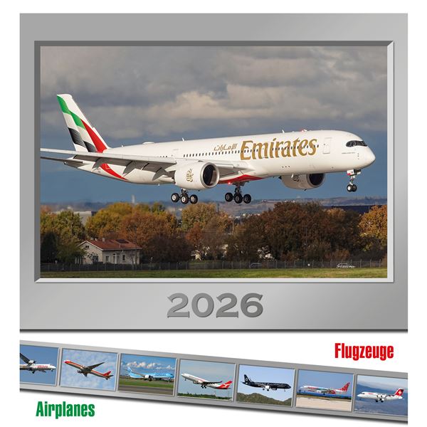 Calendar Airplanes 2026