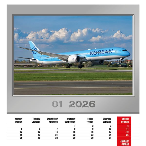 Calendar Airplanes 2026