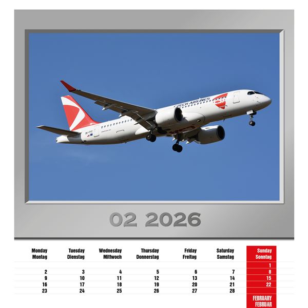Calendar Airplanes 2026